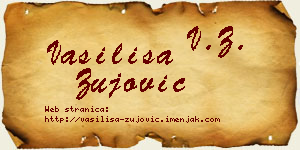Vasilisa Žujović vizit kartica